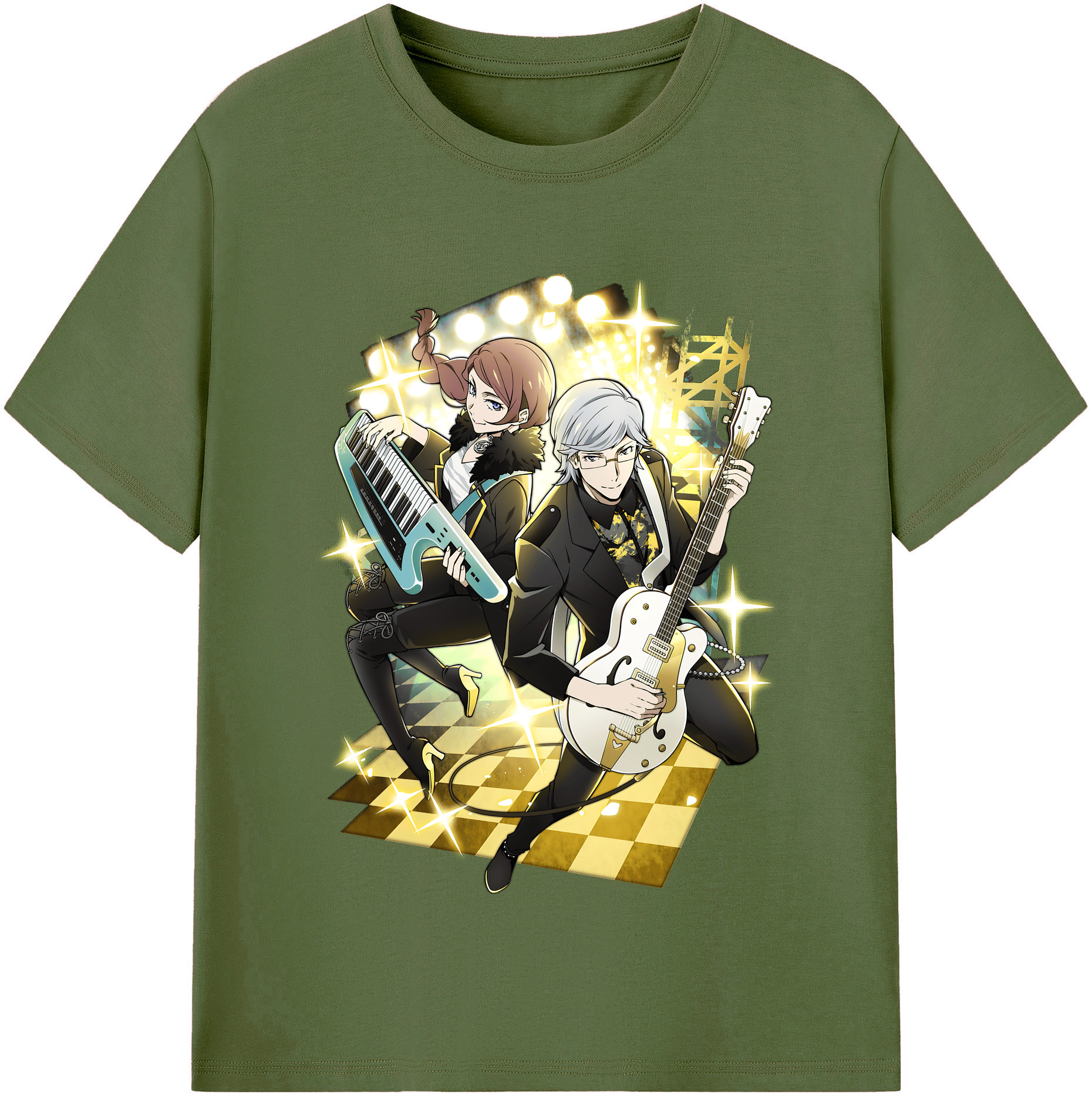 （画像用） 文豪ストレイドッグス Bungo Stray Dogs 綿100％半袖Tシャツ（フロントプリント）
